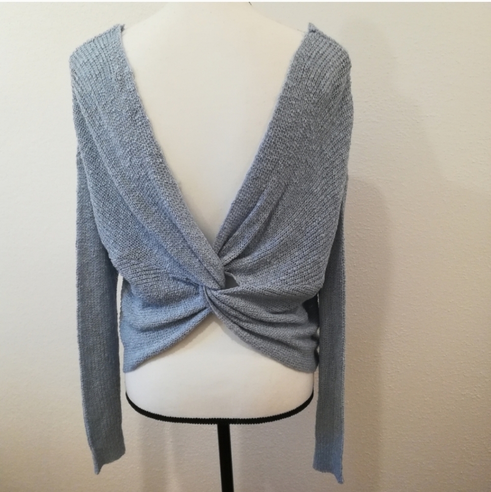 Moon & Madison Light Blue Loose Knit Sweater Size M - Picture 2 of 11